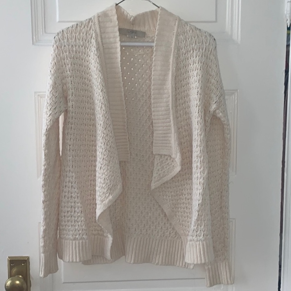 Loft cream cardigan